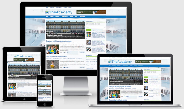 Responsive View - TheAcademy Blogger Template