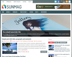 SunMag Blogger Template