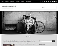 Blacken Magazine Blogger Template