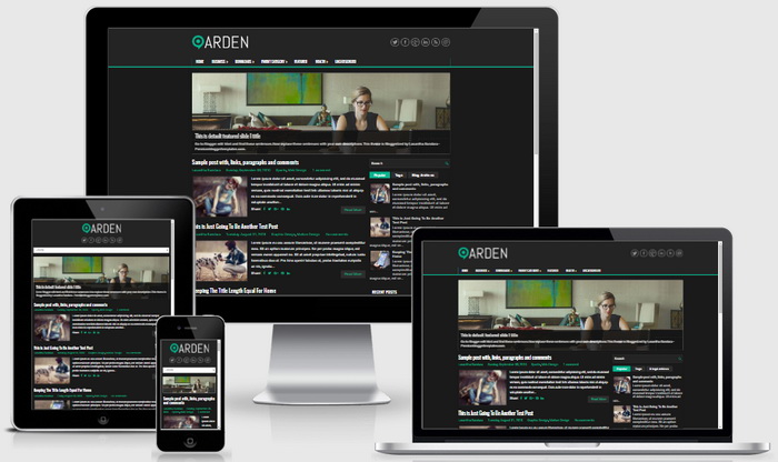 Responsive View - Arden Blogger Template