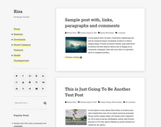 Risa Blogger Template