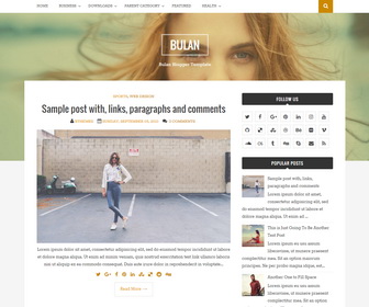 Bulan Blogger Template