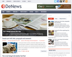 DeNews Blogger Template