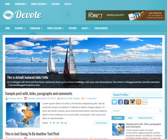 Devote Blogger Template