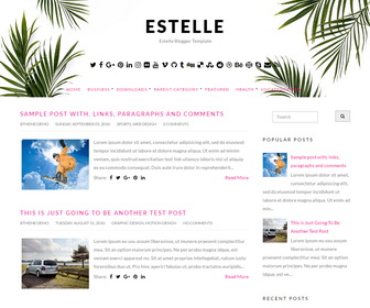 Estelle Blogger Template