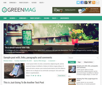 GreenMag Blogger Template