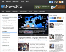 NewsPro Blogger Template