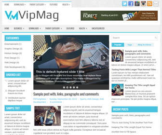 VipMag Blogger Template