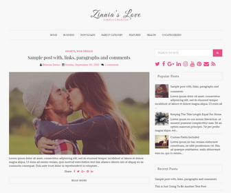 Zinnias Lite Blogger Template