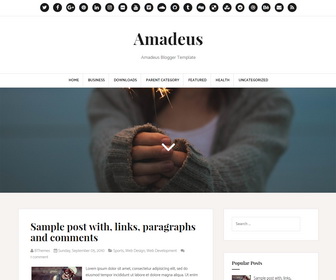 Amadeus Blogger Template