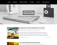 Argent Blogger Template