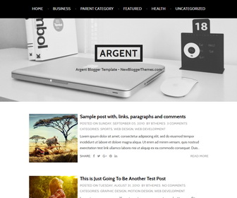 Argent Blogger Template