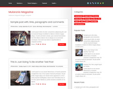 Mularonis Magazine Blogger Template