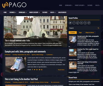 Pago Blogger Template