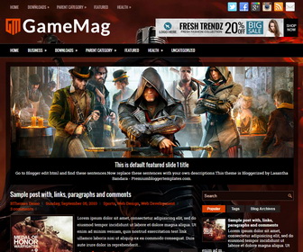 GameMag Blogger Template