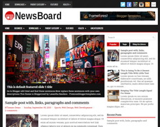NewsBoard Blogger Template