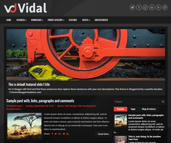 Vidal Blogger Template
