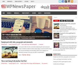 WPNewsPaper Blogger Template