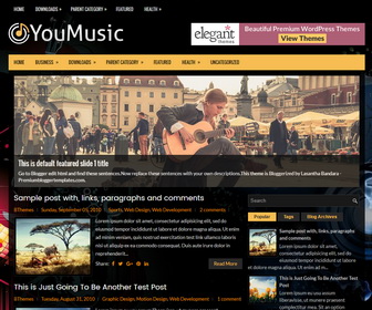 YouMusic Blogger Theme