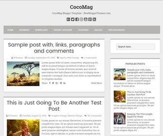 CocoMag Blogger Template