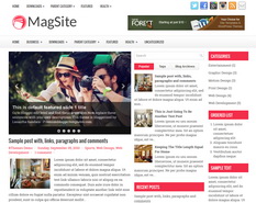 MagSite Blogger Template