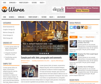 Waren Blogger Template