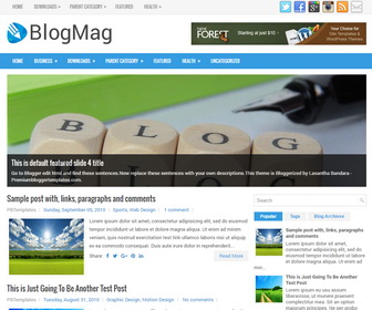 BlogMag Blogger Template
