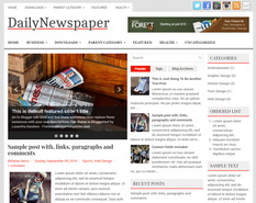 DailyNewspaper Blogger Template