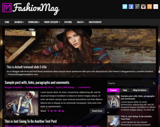 FashionMag Blogger Template