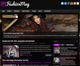 FashionMag Blogger Template