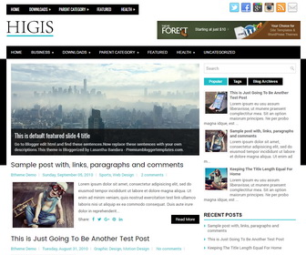 Higis Blogger Template