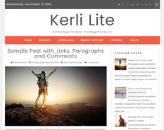 Kerli lite Blogger Template