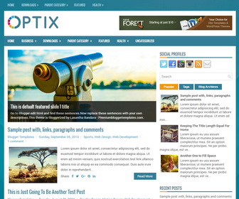 Optix Blogger Template
