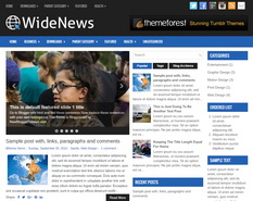 WideNews Blogger Template