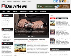 DailyNews Blogger Template