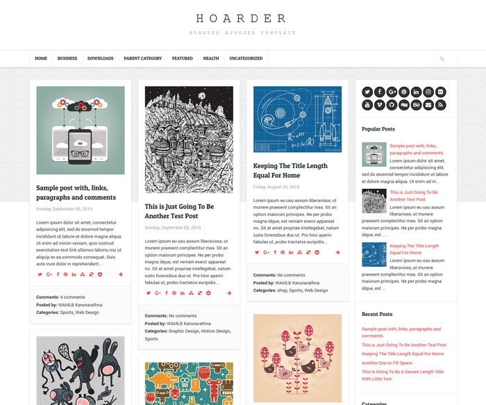 Hoarder Blogger Template