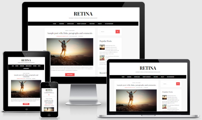 Responsive View - Retina Blogger Template