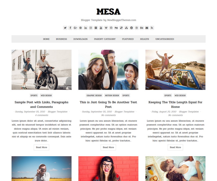 Mesa Blogger Template