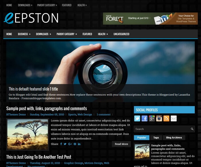 Epston Blogger Template