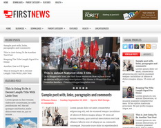 FirstNews Blogger Template