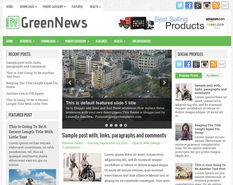 GreenNews Blogger Template