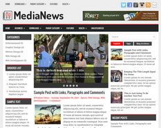 MediaNews Blogger Template