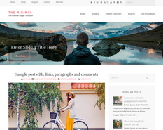 The Minimal Blogger Template
