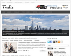 Tradis Blogger Template