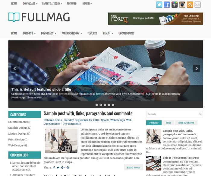 FullMag Blogger Template