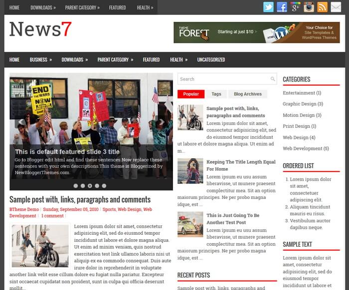 News7 Blogger Template