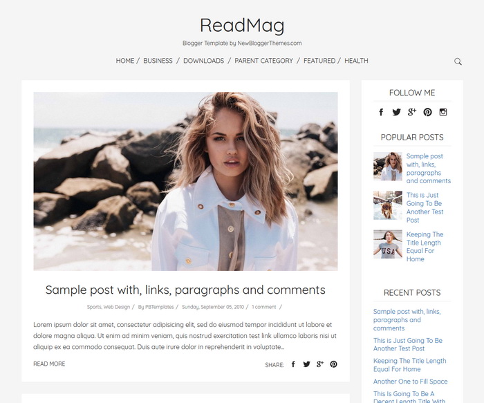 ReadMag Blogger Template