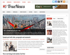 TrueNews Blogger Template