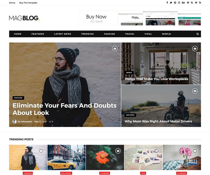 MagBlog Blogger Template