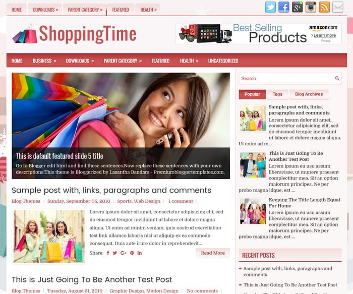 ShoppingTime Blogger Template